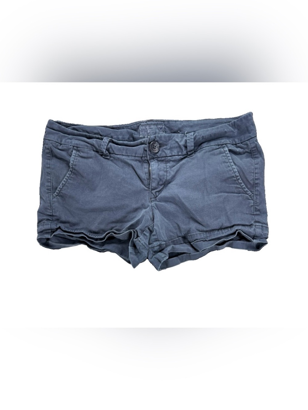 American Eagle Vintage Low Rise Micro Shortie Shorts Women's 4 Blue Y2K Summer